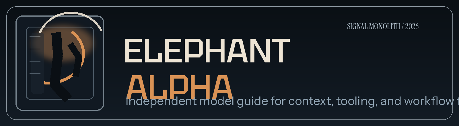Elephant Alpha wordmark